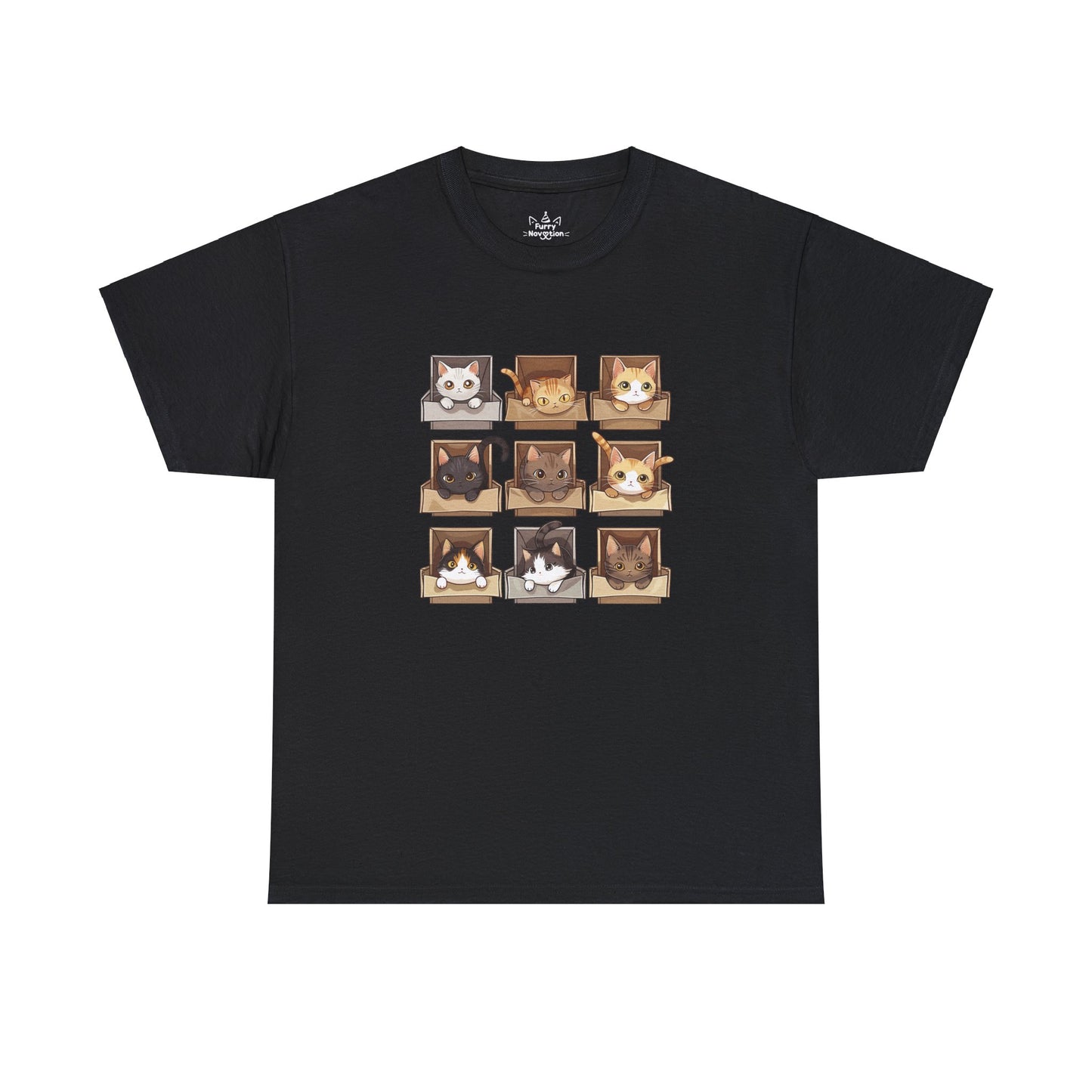 Cat in Boxes Cat Tshirt | Cat Tshirt | Tshirt | Furry Novation