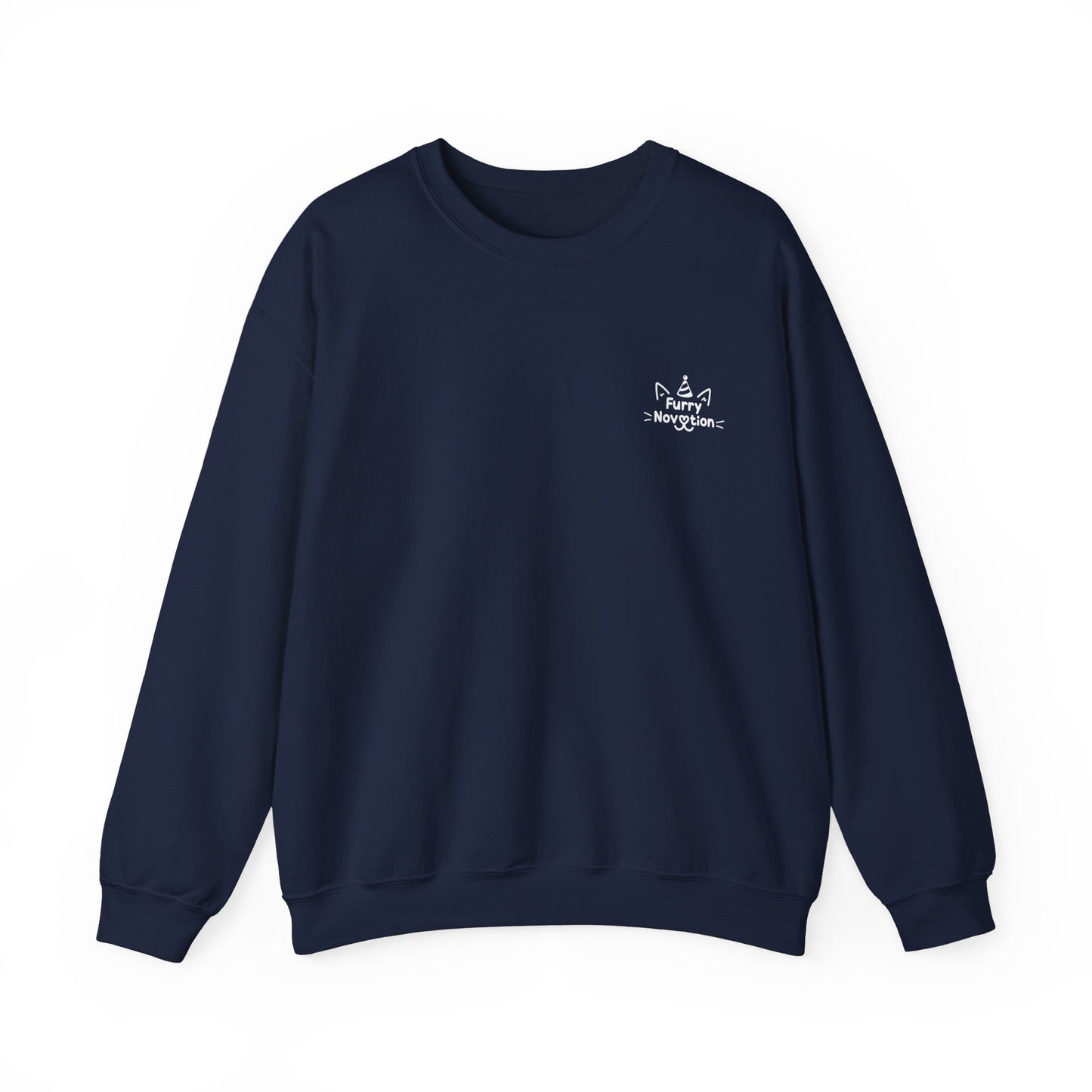 FurryNovation Brand Crewneck Sweatshirt-Navy