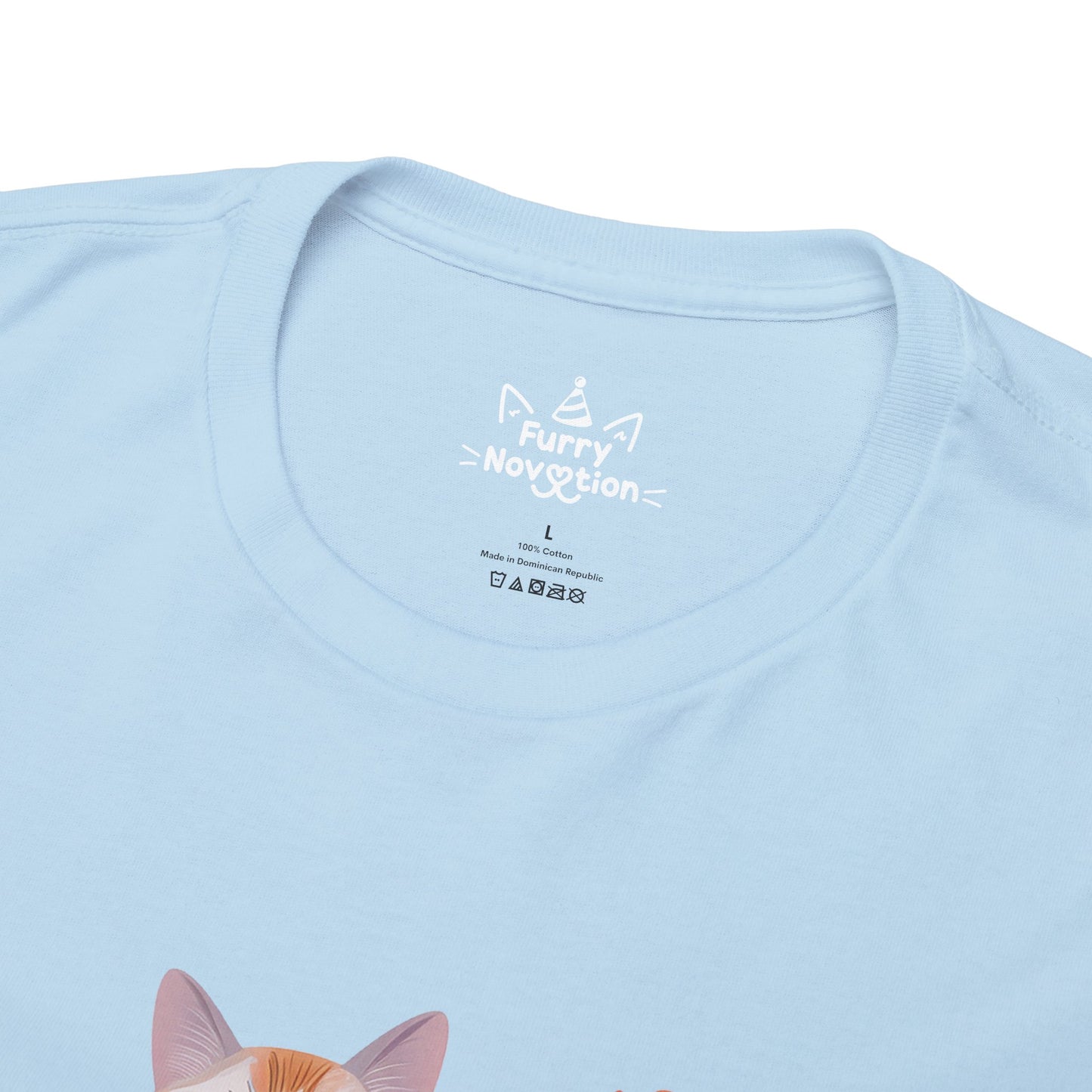 Cat With Flowers Cat T-shirt | Cat T-shirt | T-shirt | Furry Novation