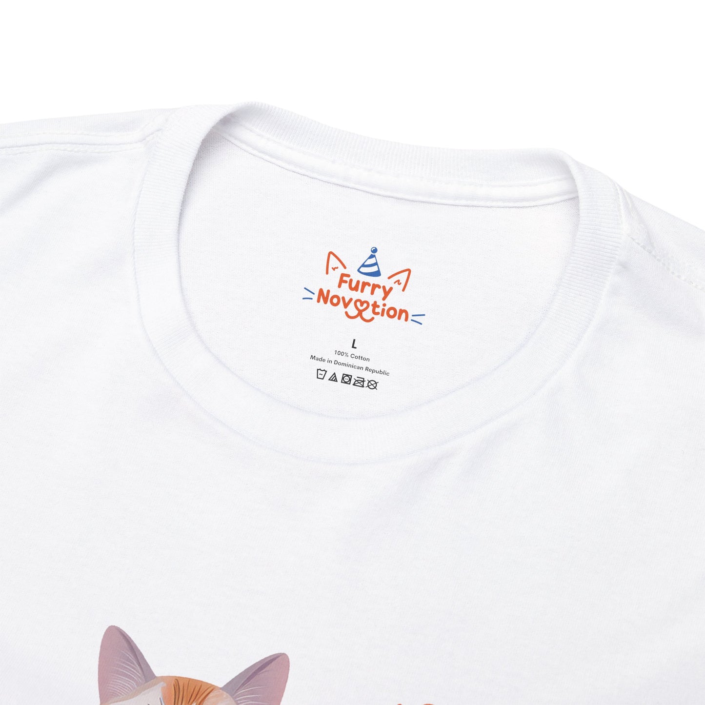 Cat With Flowers Cat T-shirt | Cat T-shirt | T-shirt | Furry Novation