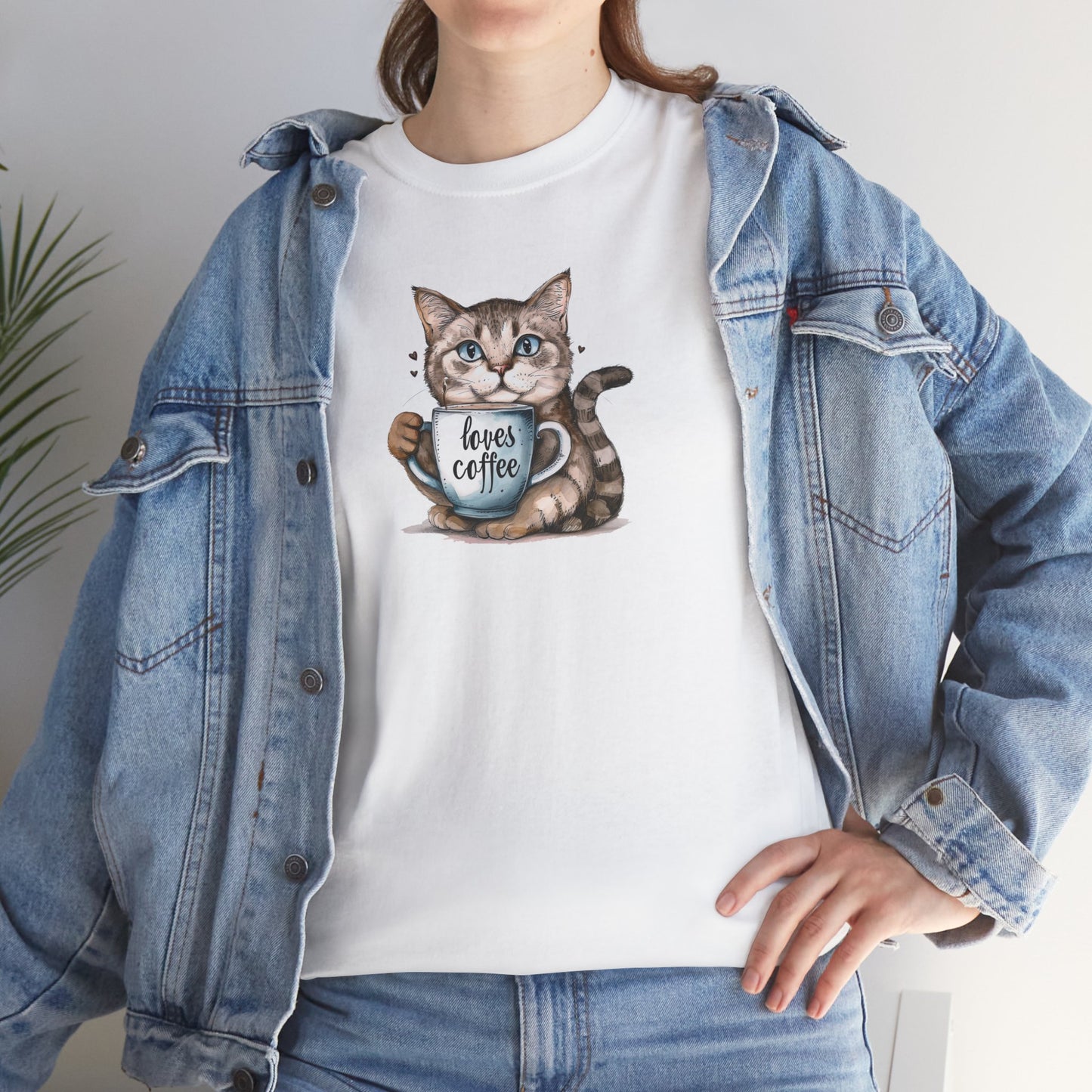 Cat & Coffee Cat T-shirt | Cat T-shirt | T-shirt | Furry Novation