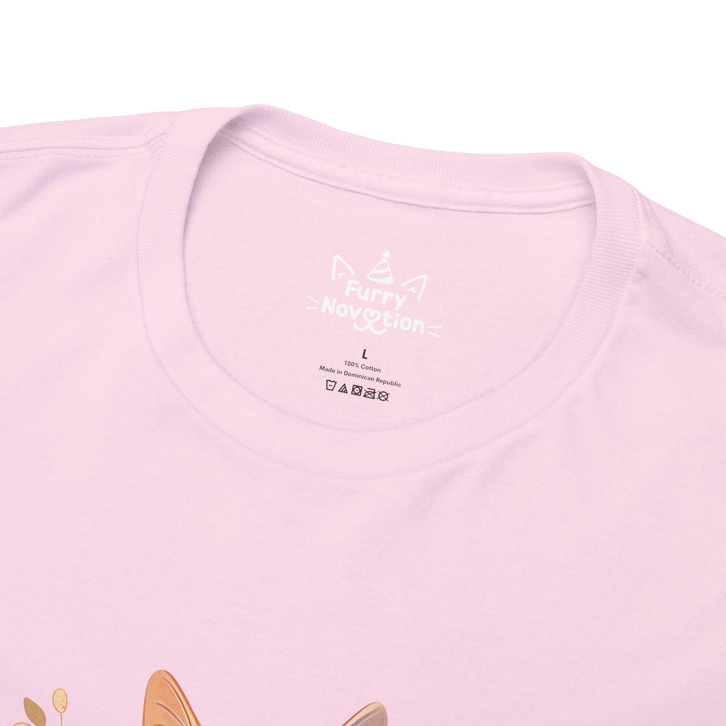 Cat With Flowers Cat T-shirt | Cat T-shirt | T-shirt | Furry Novation