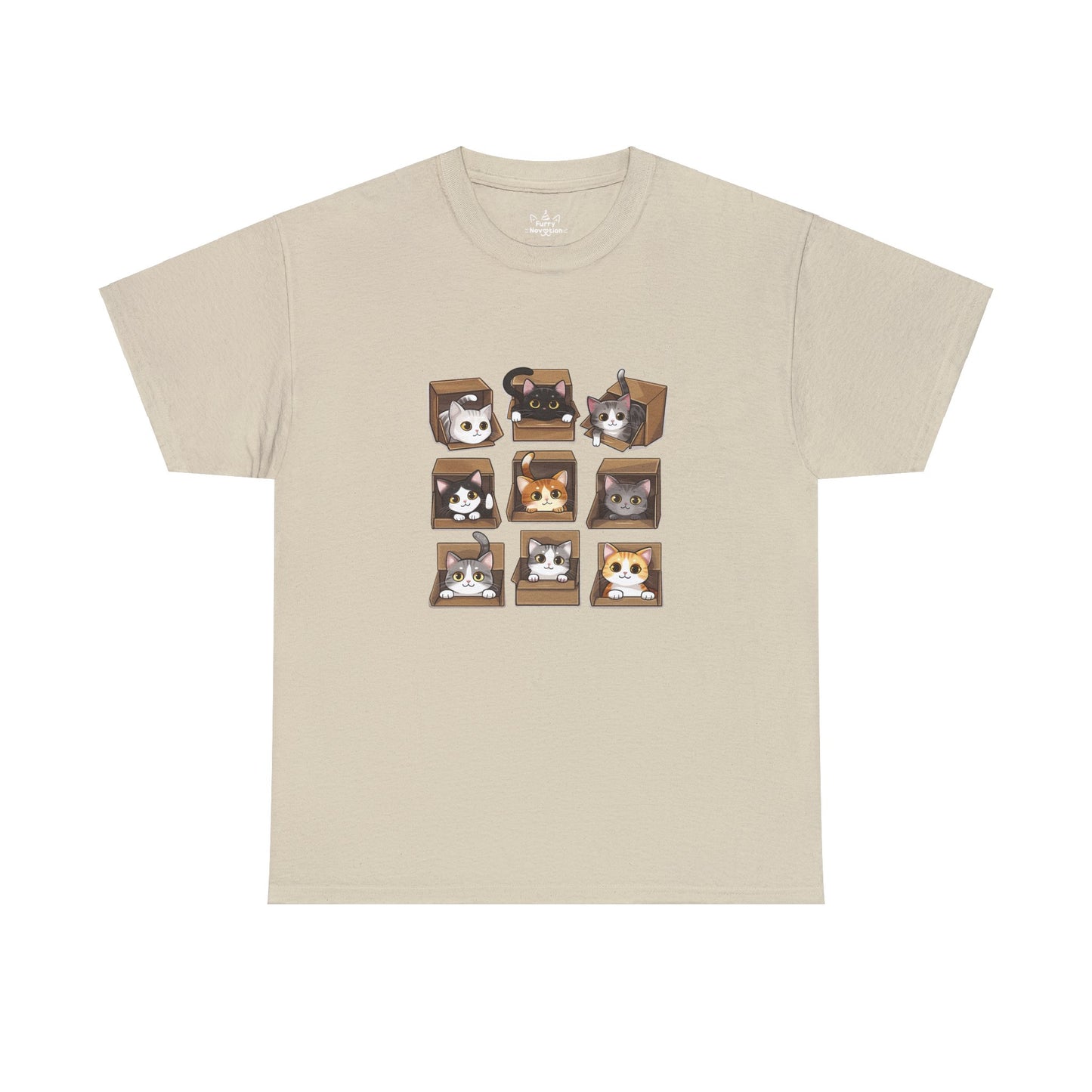 Cat in Boxes Cat Tshirt | Cat Tshirt | Tshirt | Furry Novation