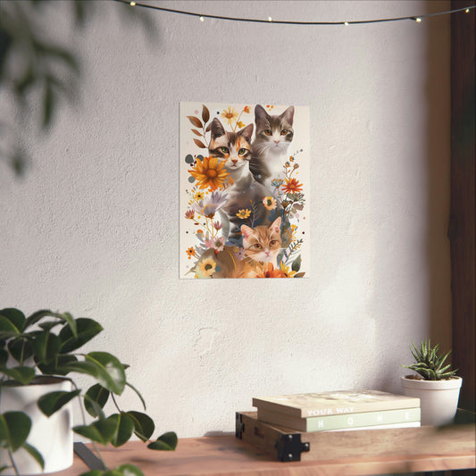 Cat Graphic Vertical Poster | Cat Poster | Poster | Furry Novation